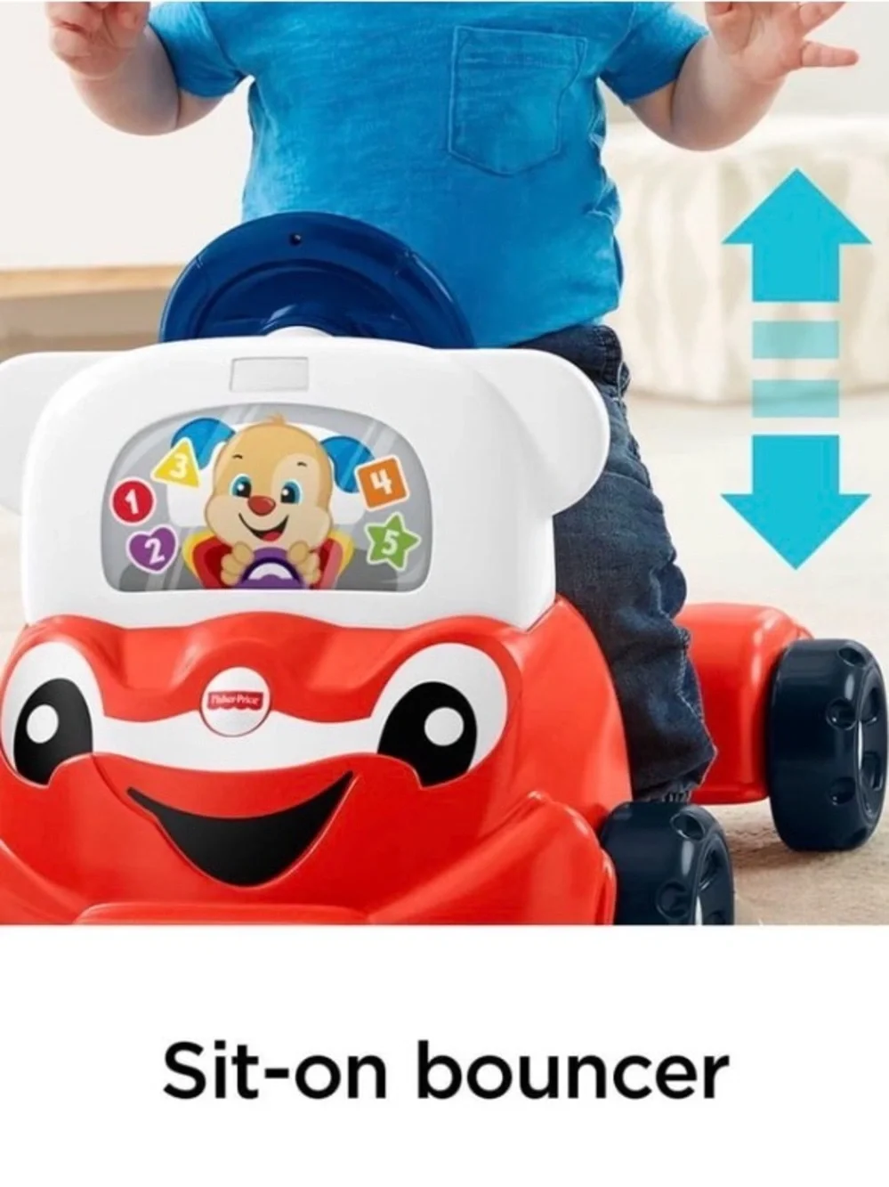 Fisher-Price learning being stickers